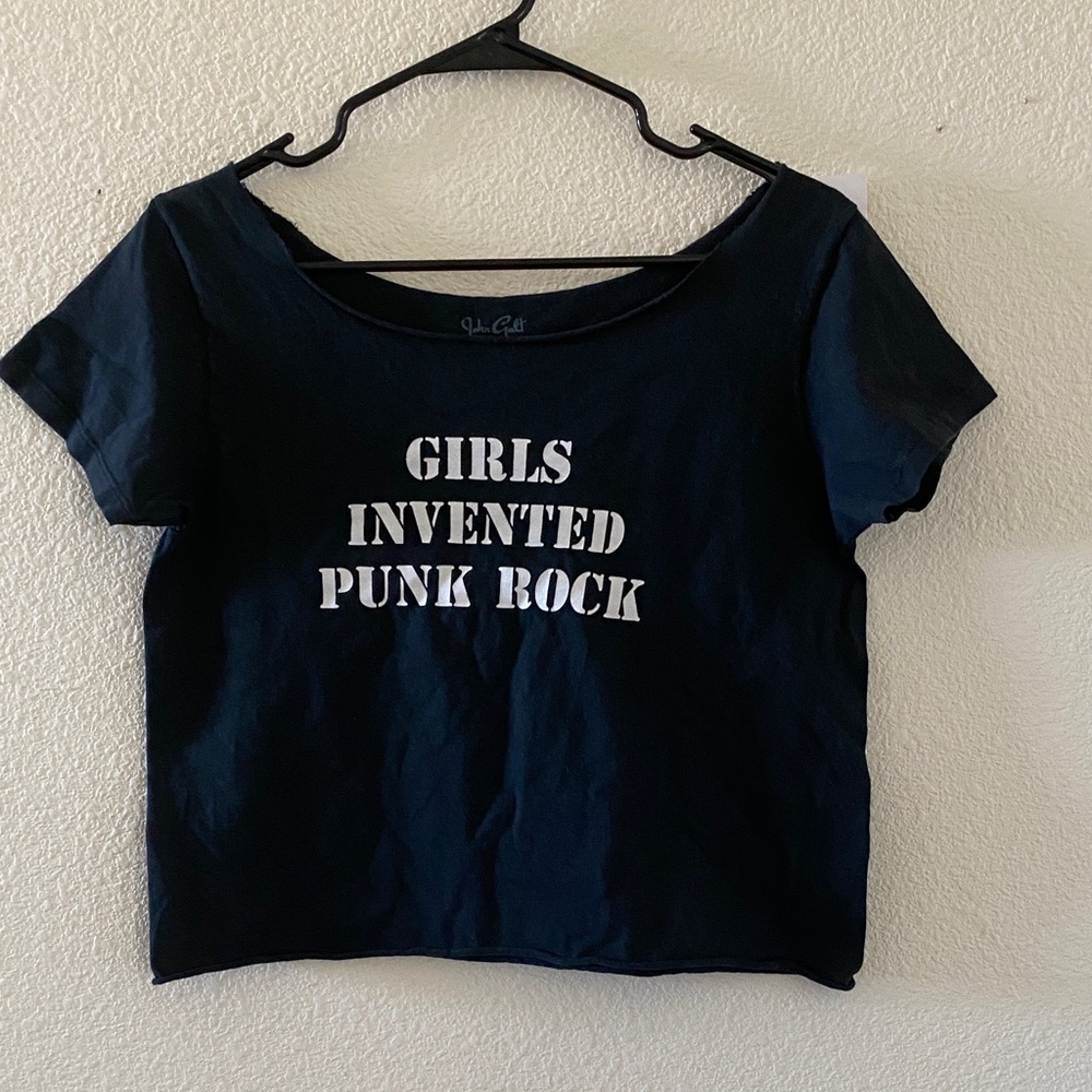 Brandy Melville Black Robyn girls invented punk rock top